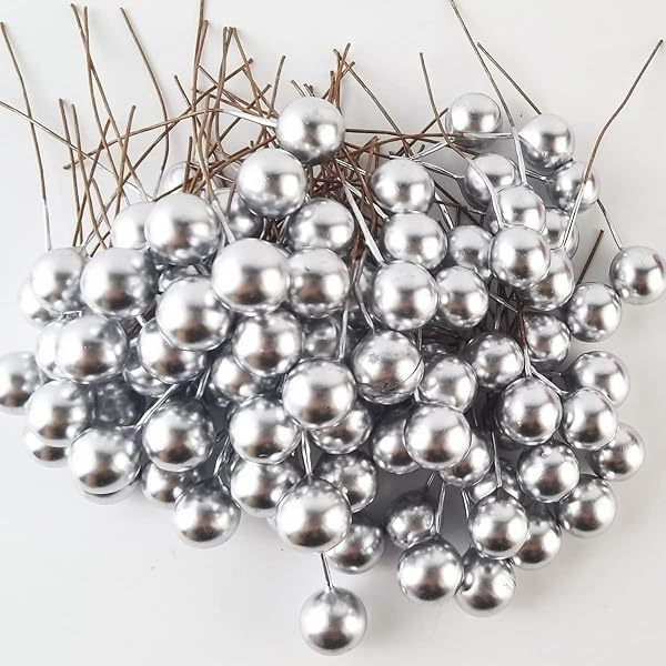 Faux Ball Topper Silver (12mm, 100 pc)