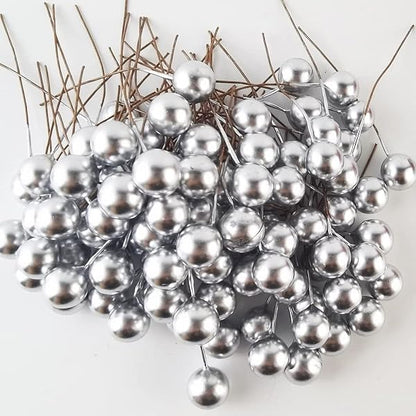 Faux Ball Topper Silver (12mm, 100 pc)