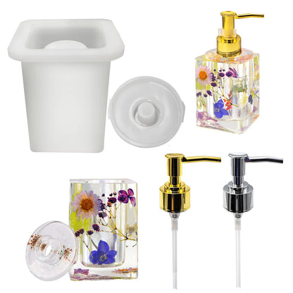 Square Soap Dispenser Mould (1 pc)