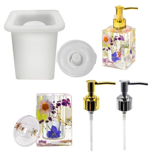 Square Soap Dispenser Mould (1 pc)