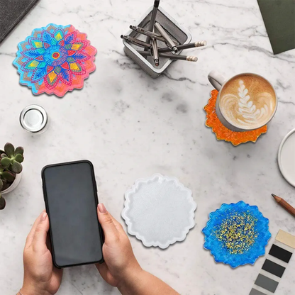 Mandala Coaster Mould (4.5 Inch)