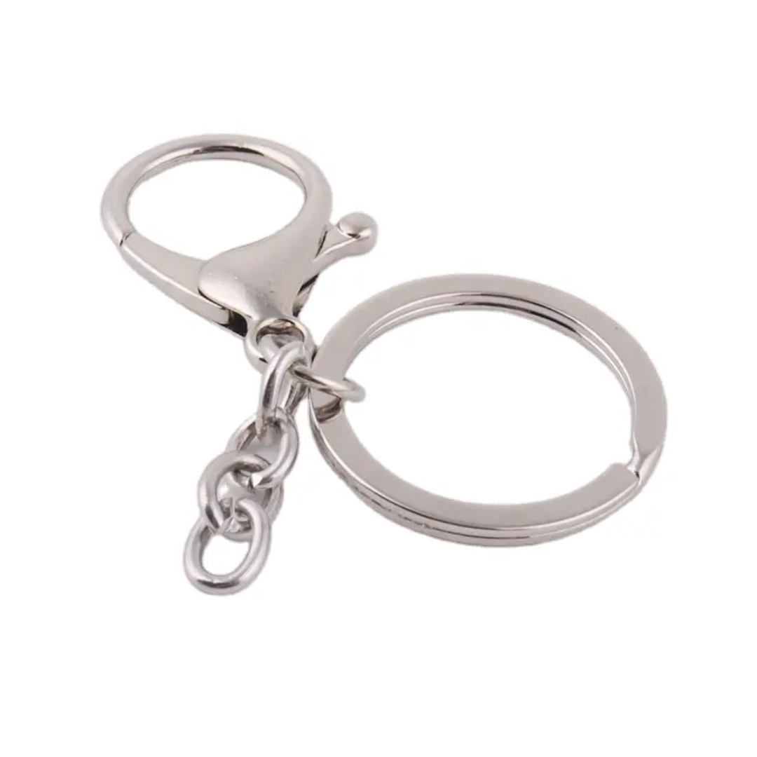 Lobster Keychain Silver (12pc)