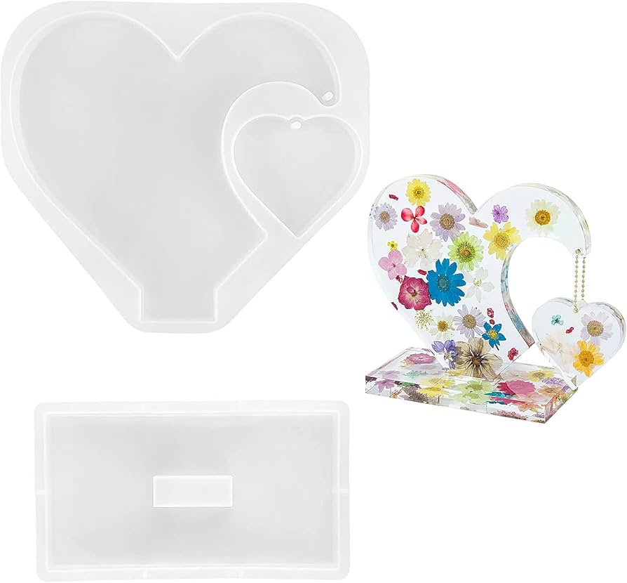 Side Hanging Heart Photo Frame Mould (1 pc)