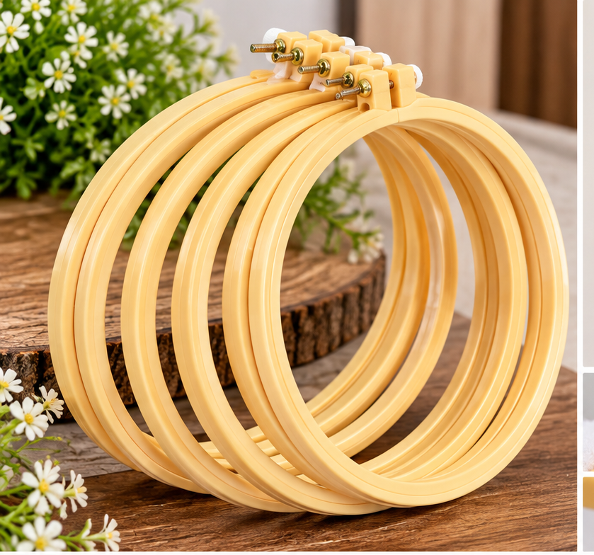 Embroidery Hoop Ring Plastic (16Cm , 2 Pc)
