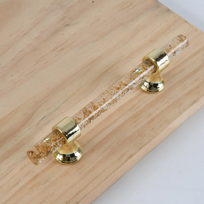 Transparent Handle Gold (2 Pc)