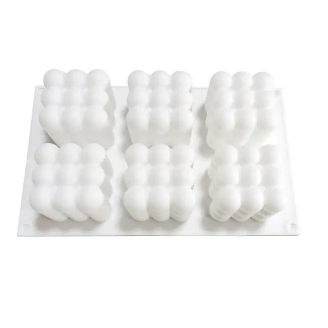 6 Cavity Bubble Candle Mould