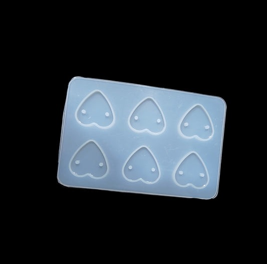 6 Cavity Heart Shape Rakhi Mould