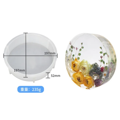 8" inch Silicon Round Deep Casting Mould