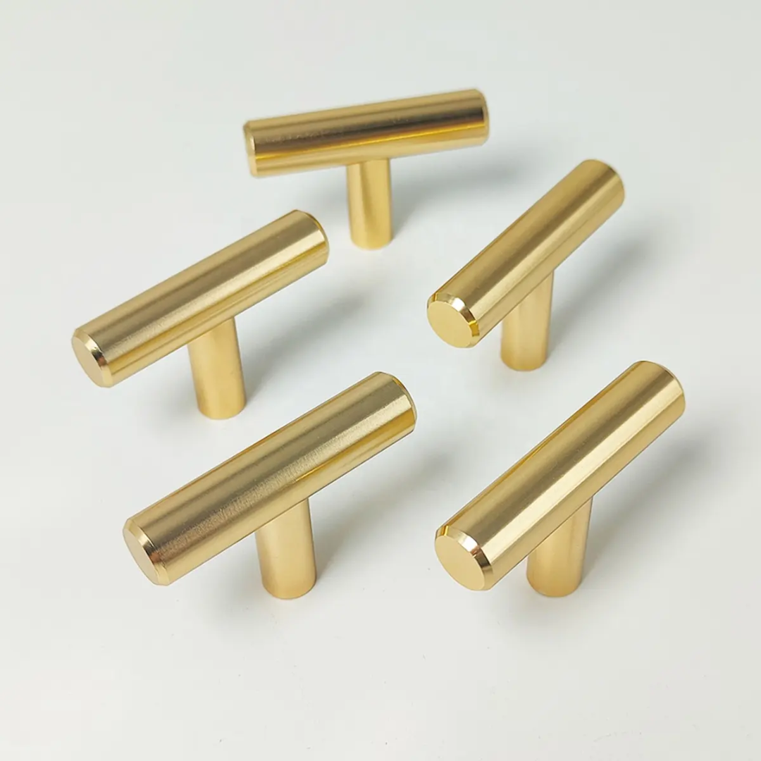 Tee Handle Gold (2 pc)