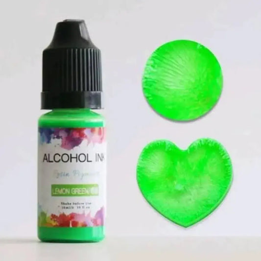 Alcoholic Ink Pigment Color ( Lemon Green, 1 pc)