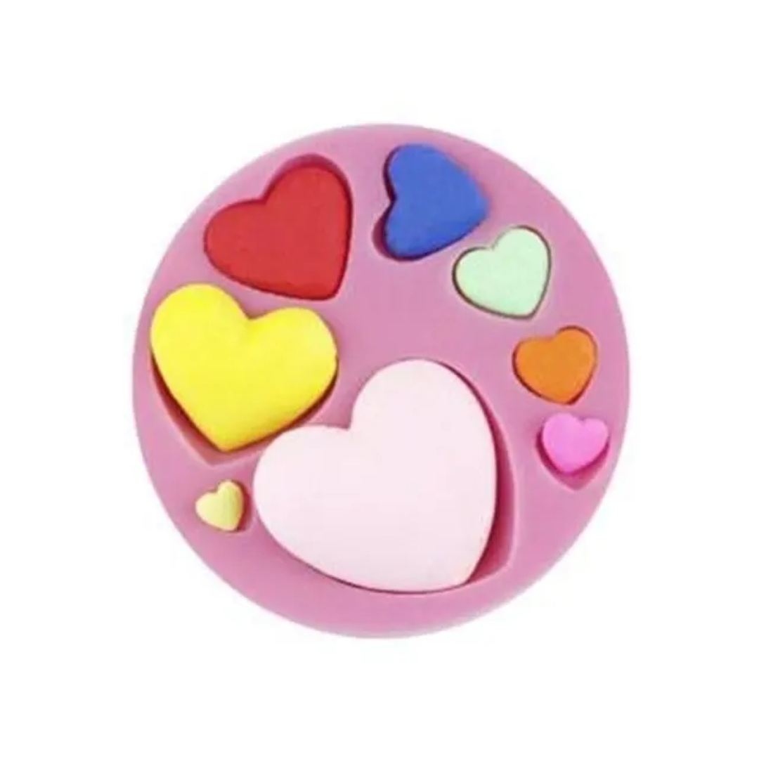8 Cavity Heart Mould