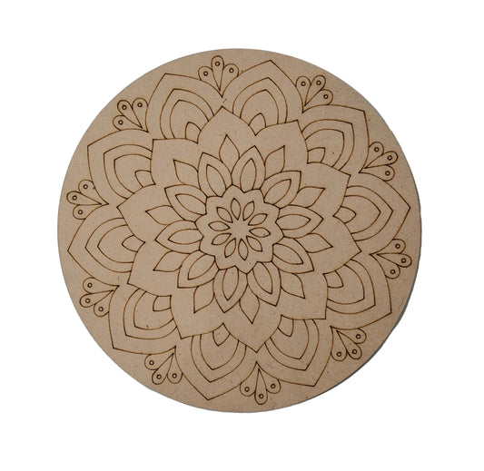 MDF Mandala Engraved