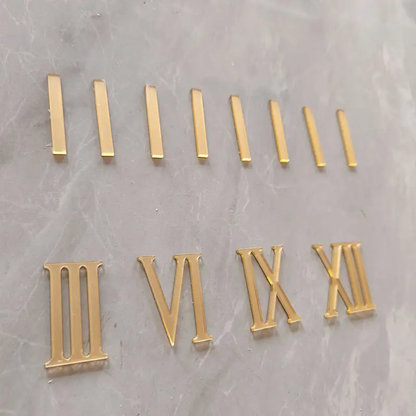 Golden Roman Number+Strips (1 Inch)