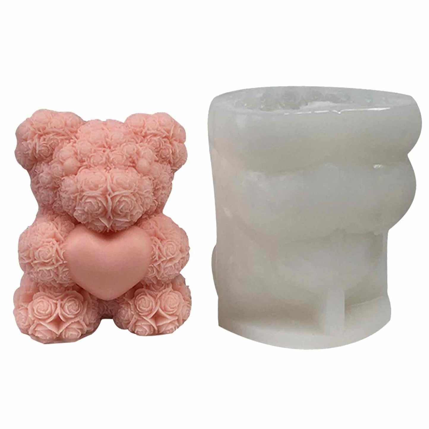 Rose Teddy Heart Mould (1 pc)