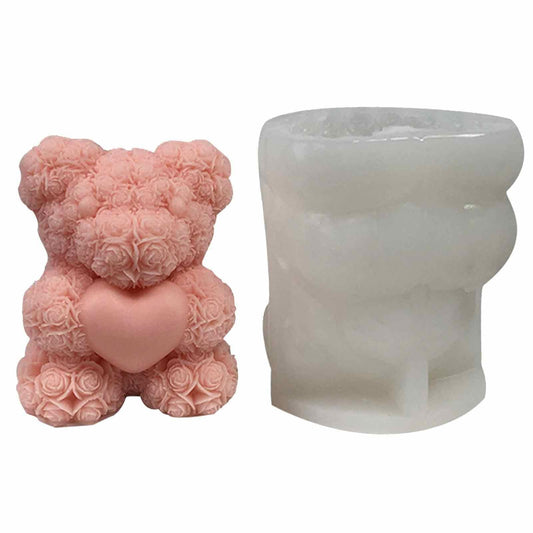 Rose Teddy Heart Mould (1 pc)