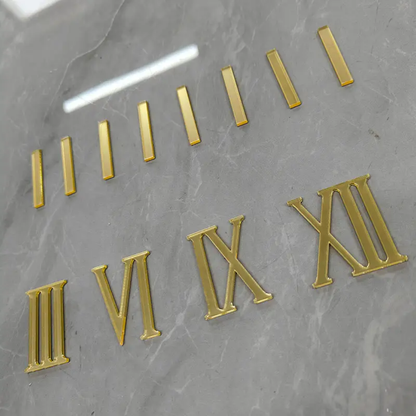 Golden Roman Number+Strips (1 Inch)
