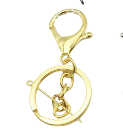 Keychain With Lobsters Hook Golden (3 Pc)