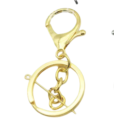 Keychain With Lobsters Hook Golden (3 Pc)