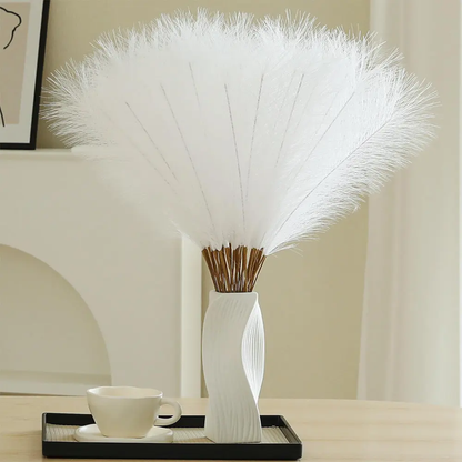 Mini Pampas White Bunch (10 Sticks)