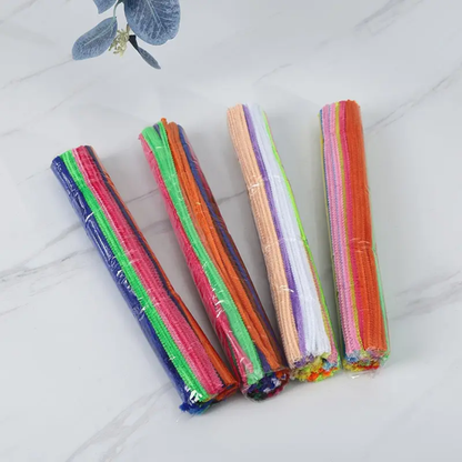 Craft Pipe Cleaners Plain (100 Pcs 1 Packet Mix Colour)