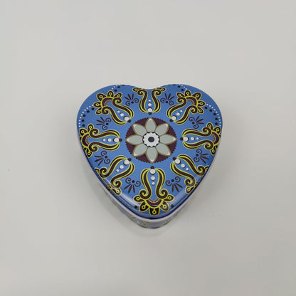Heart Shape Tin Jar (2 Pc )