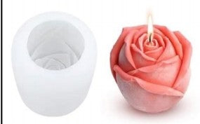 Small Rose Ball Flower 1 Cavity Candle Making Mould