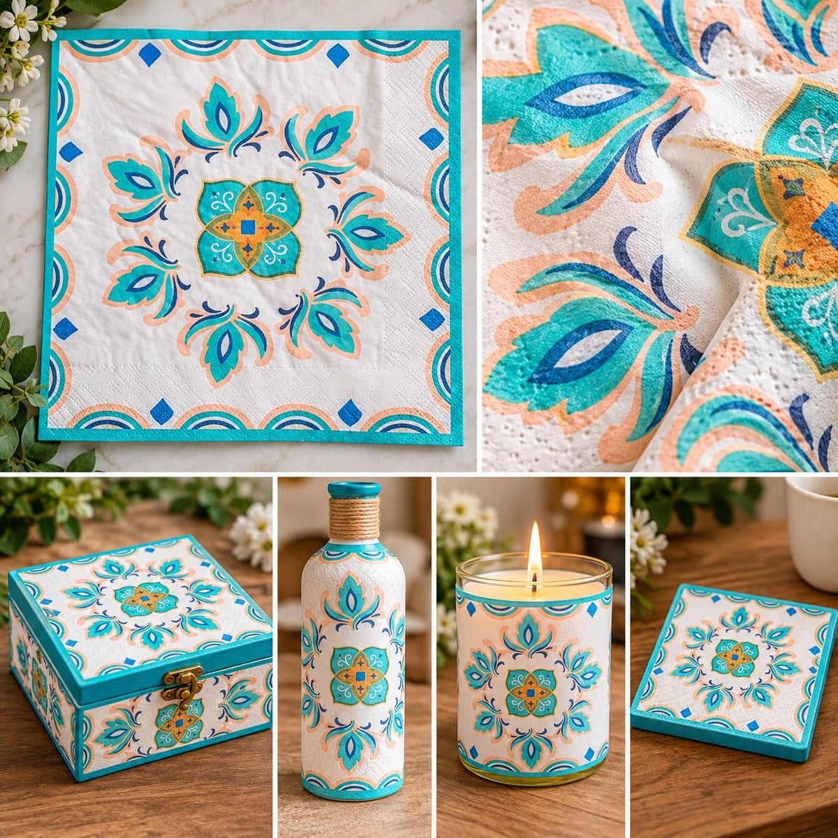 Decoupage Tissue Paper  (12 Pc)