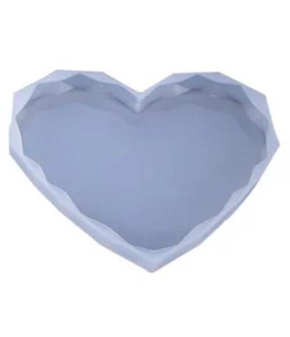 Diamond Heart Silicone Mould (5 Inch ,12 MM)