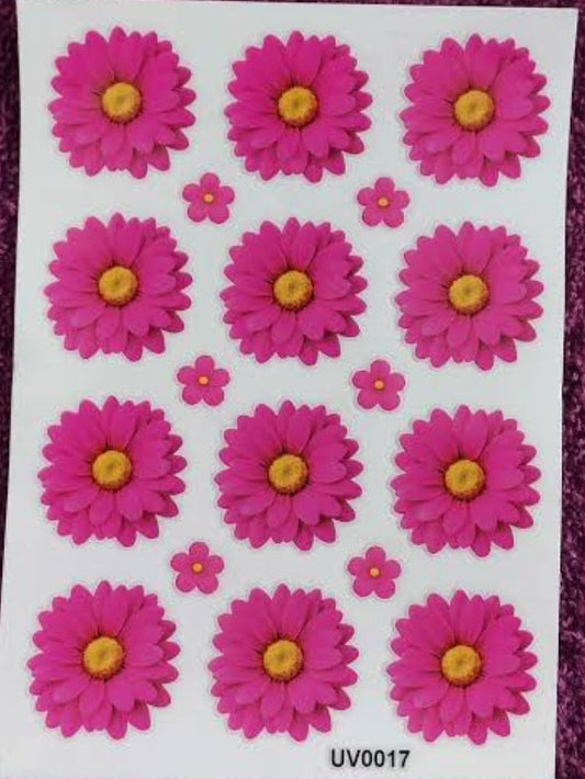 Daisy Flower UV DTF Sticker (2 pc)