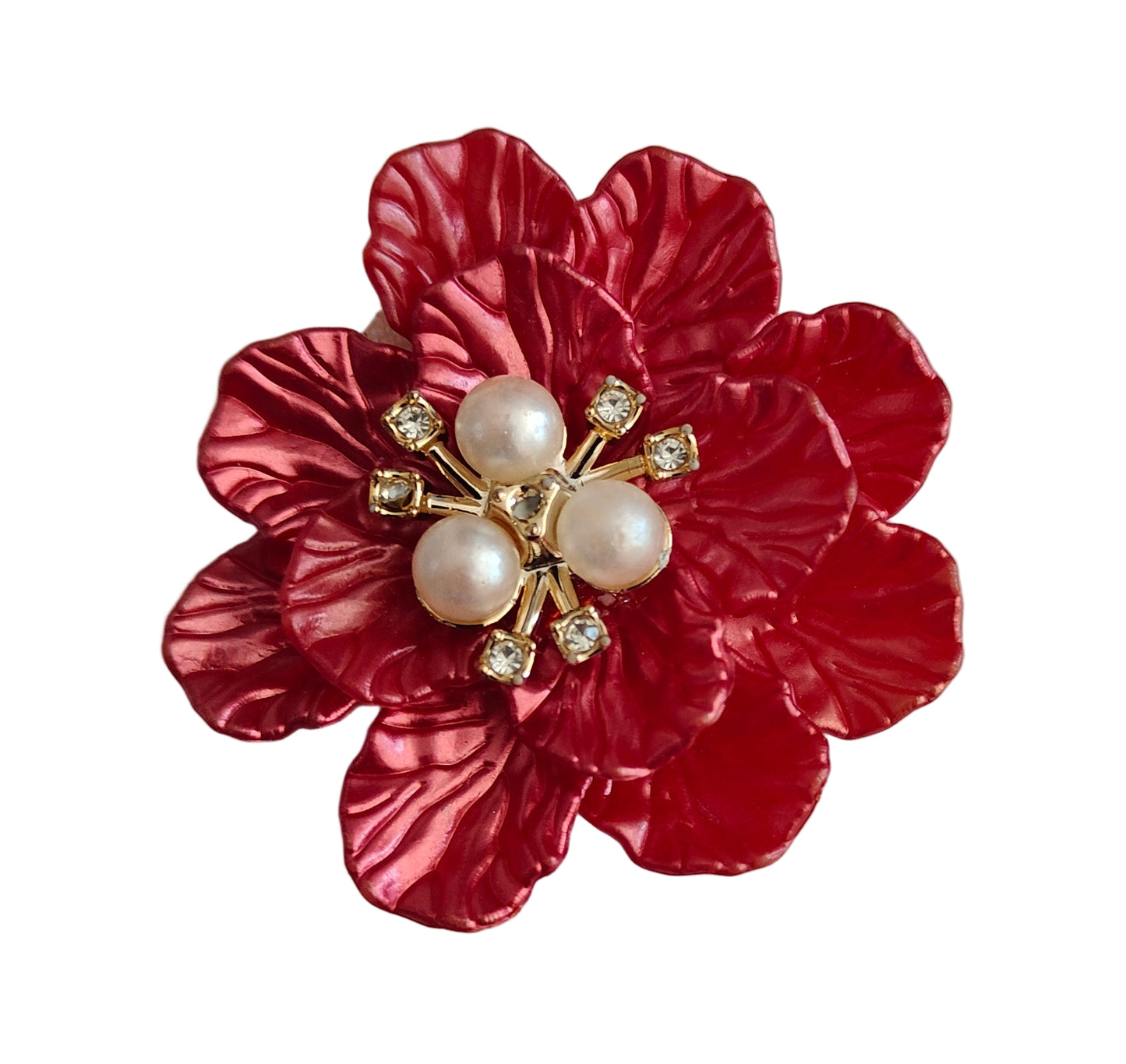 3D Artificial Brooch Flower (2pc)