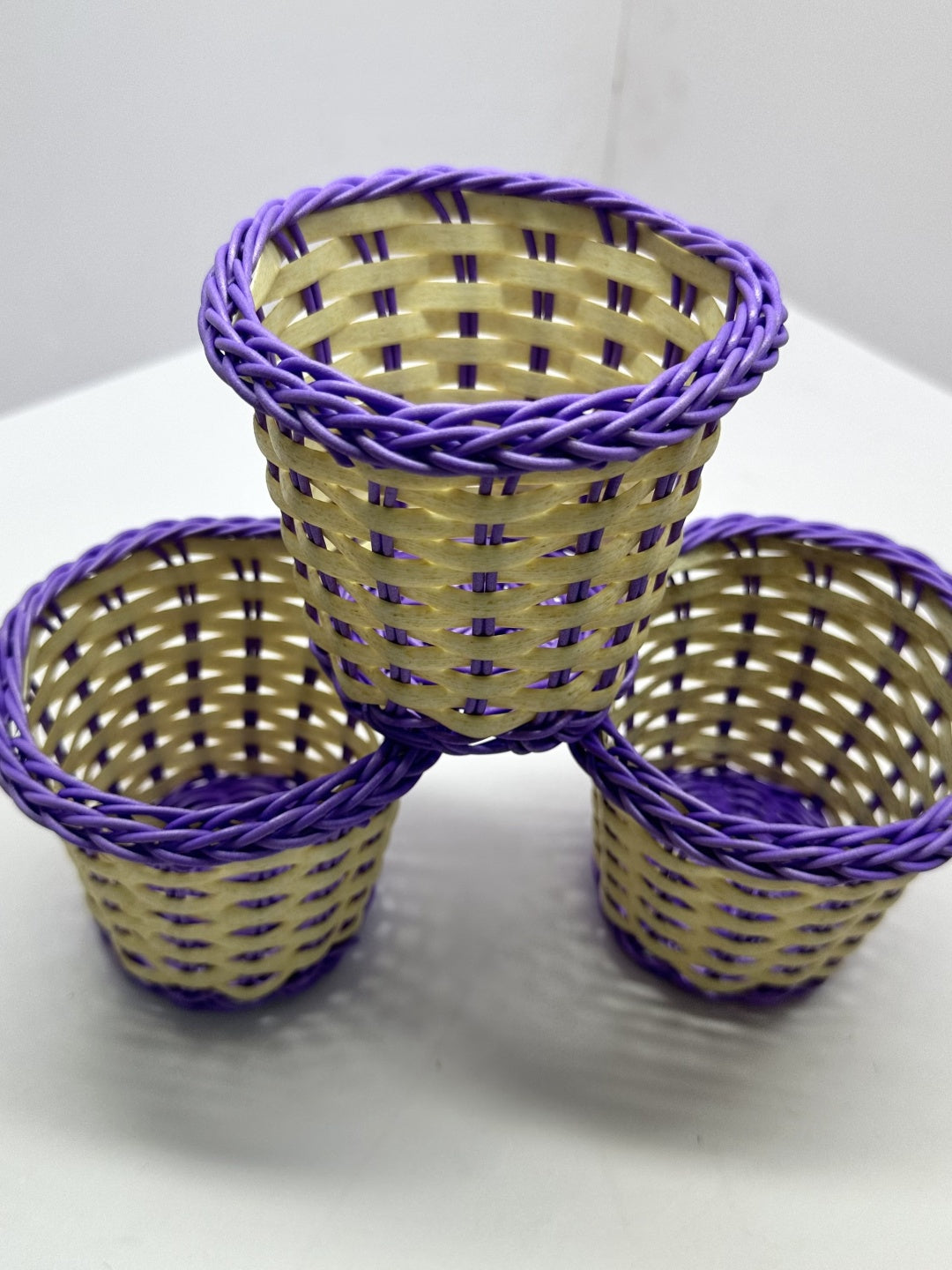 Wicker Decoration Basket Round