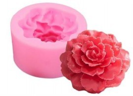 Marigold Flower 1 Cavity Candle Making Mould