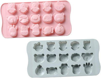 15 Cavity Cute Animal Mould (1 Pc)