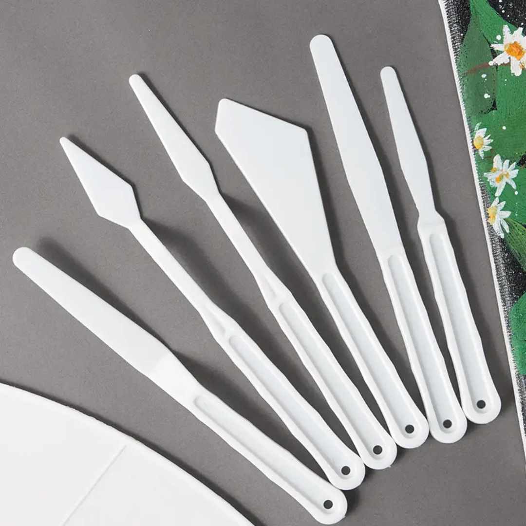 6 Pc Plastic Painting Knife