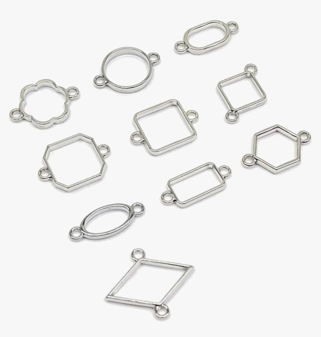 Rakhi Bezels Silver (10 pc)