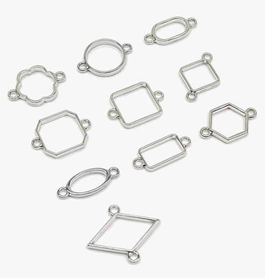 Rakhi Bezels Silver (10 pc)
