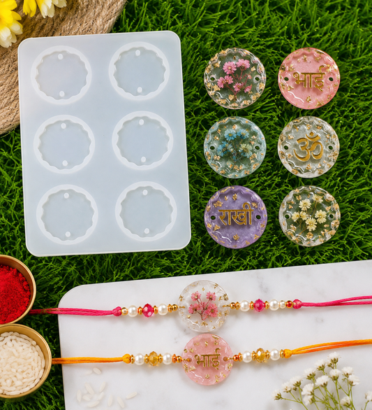 6 Cavity Agate Rakhi Mould ( 1 pc)