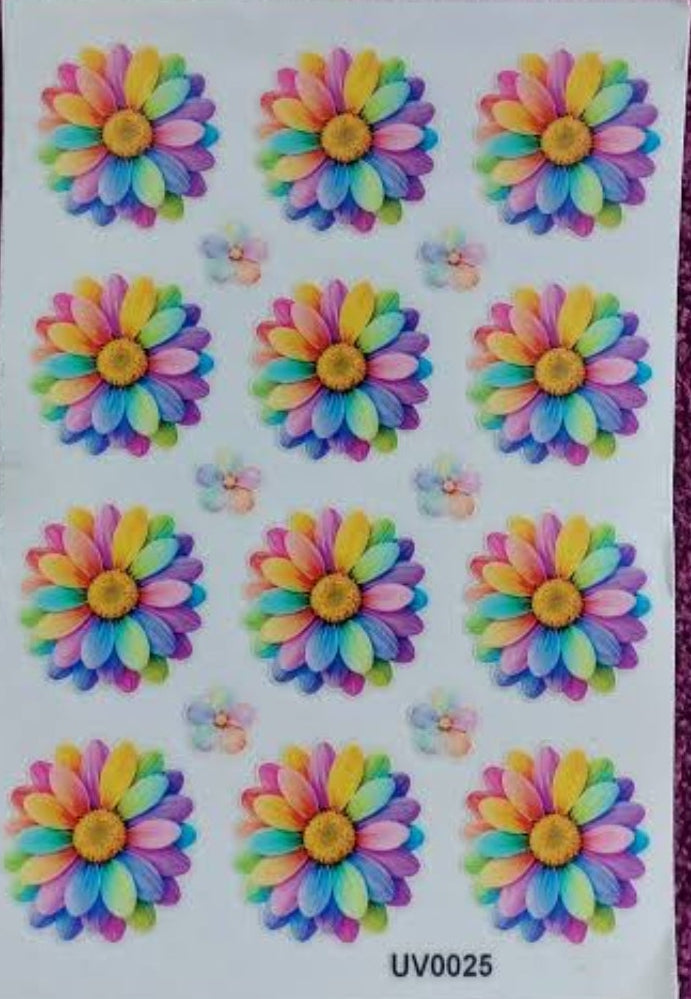 Daisy Flower UV DTF Sticker (2 pc)