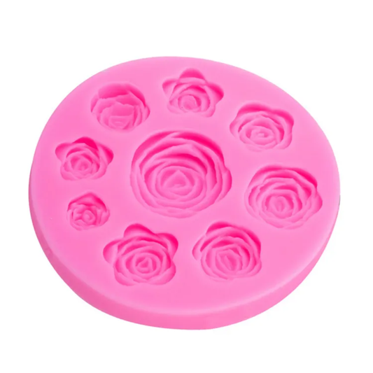 9 Cavity Rose Flower