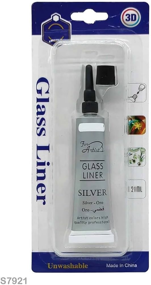 Glass Linner Color Silver (1 pc)
