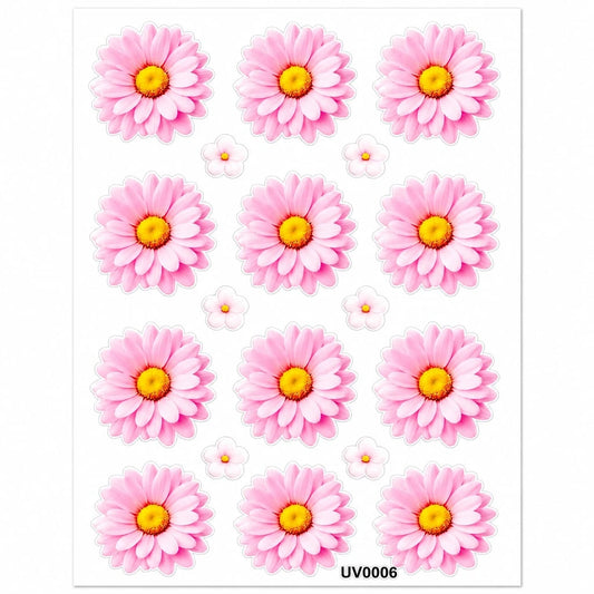 Daisy Flower UV DTF Sticker (2 pc)
