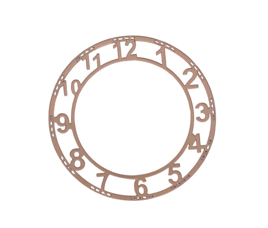 Number Coper Clock Acrylic (8 Inch)