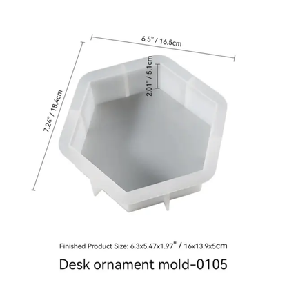 Silicon Mould Hexagon 7 inch ×9 inch