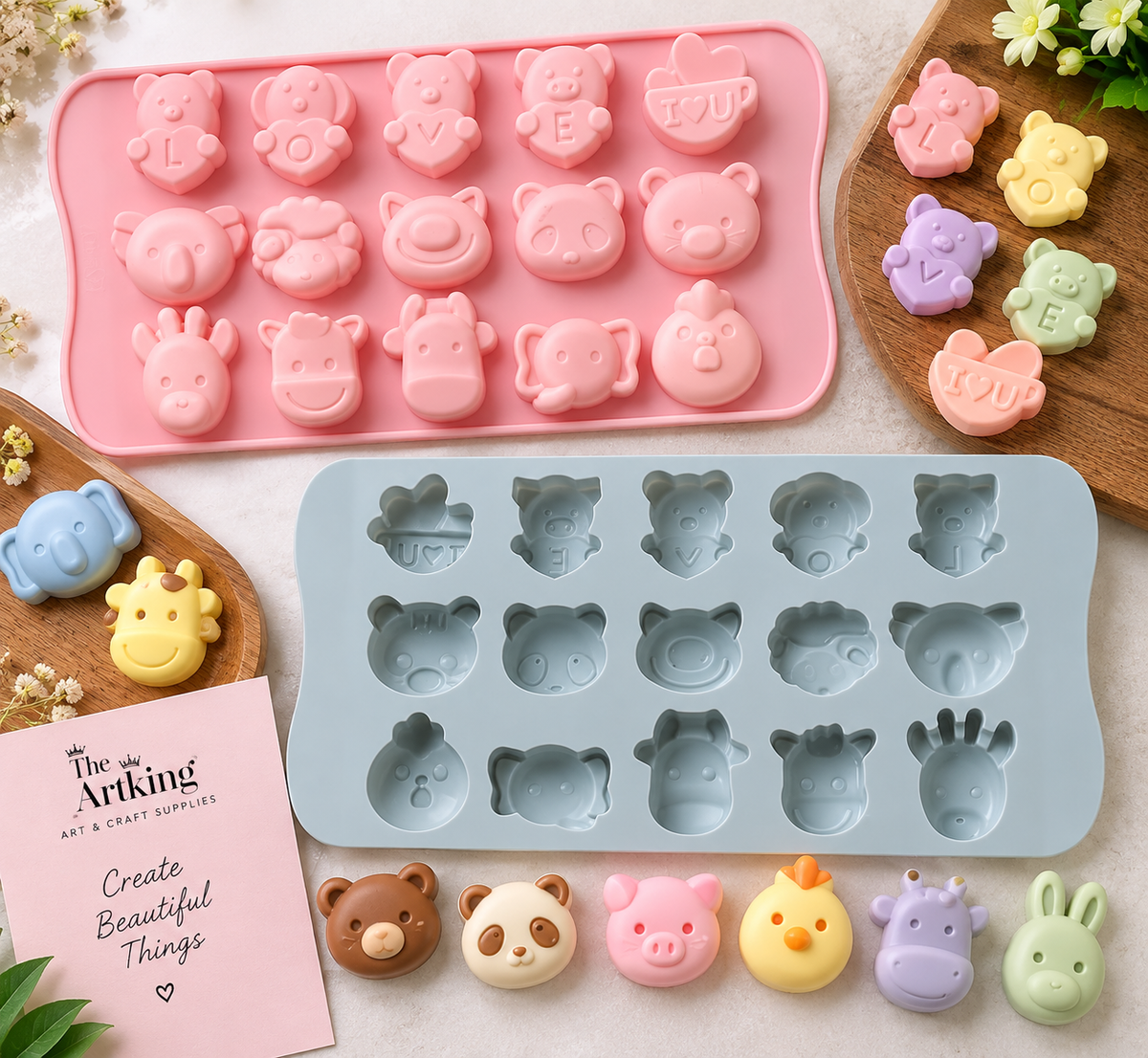 15 Cavity Cute Animal Mould (1 Pc)