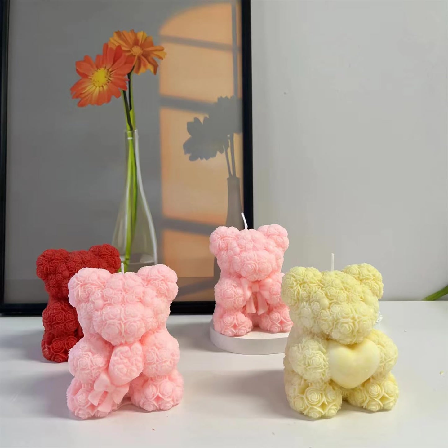 Rose Teddy Heart Mould (1 pc)