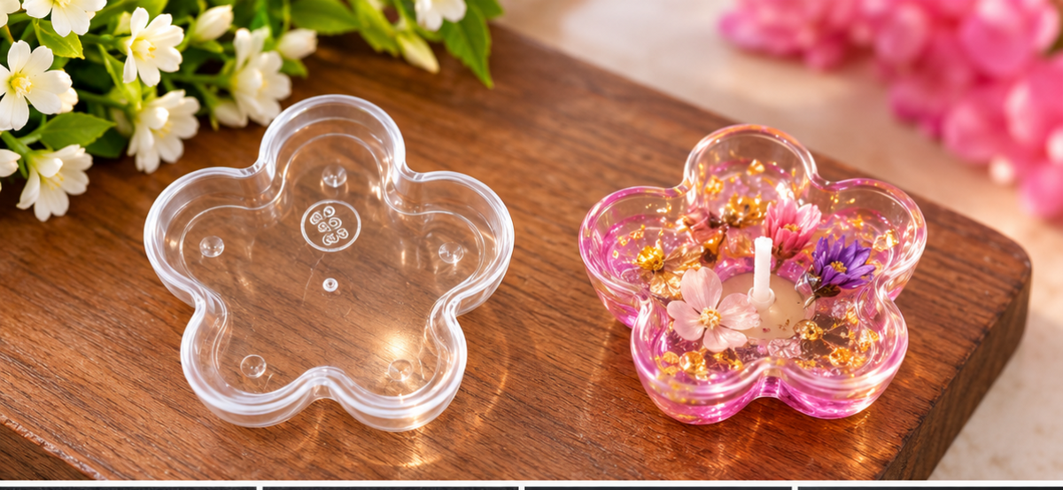 Flower Shape Poly Cup (20 Pc)