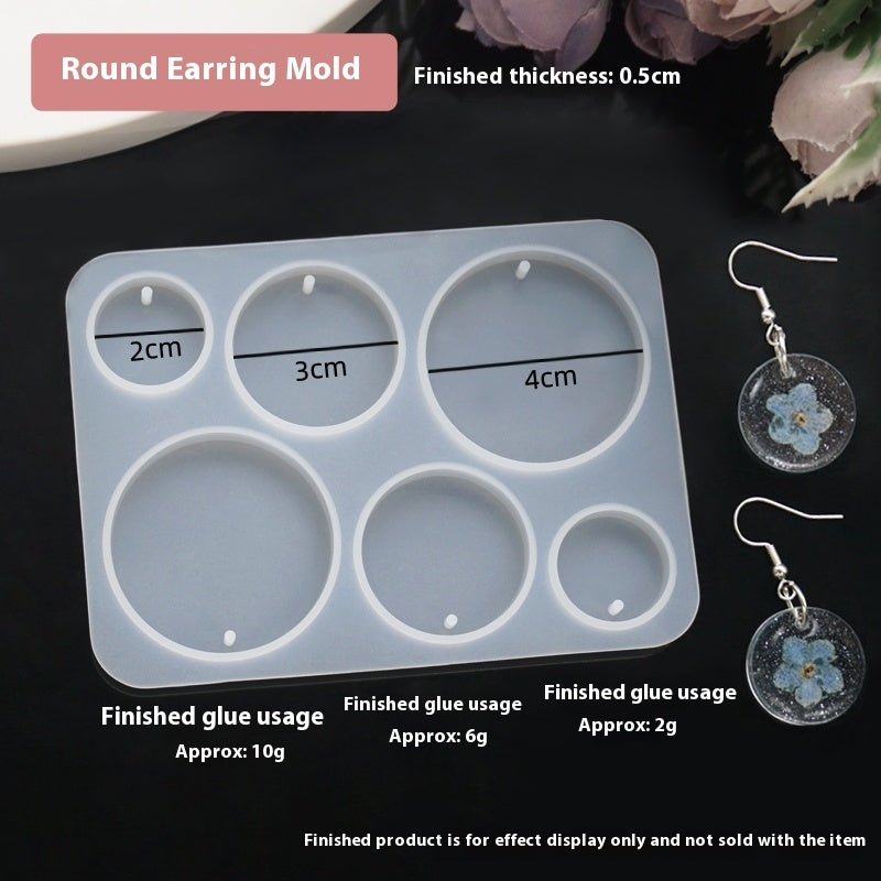 Round Keychain or Earing Mould