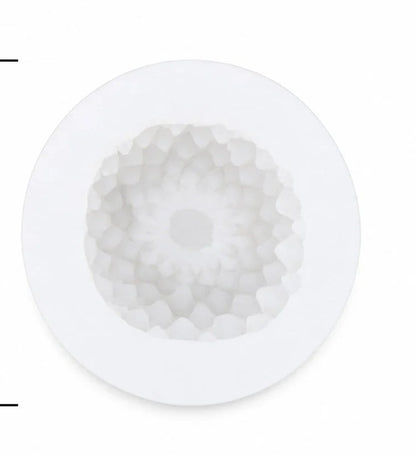 3D Dahila Shape Candle Mould (2 pc)
