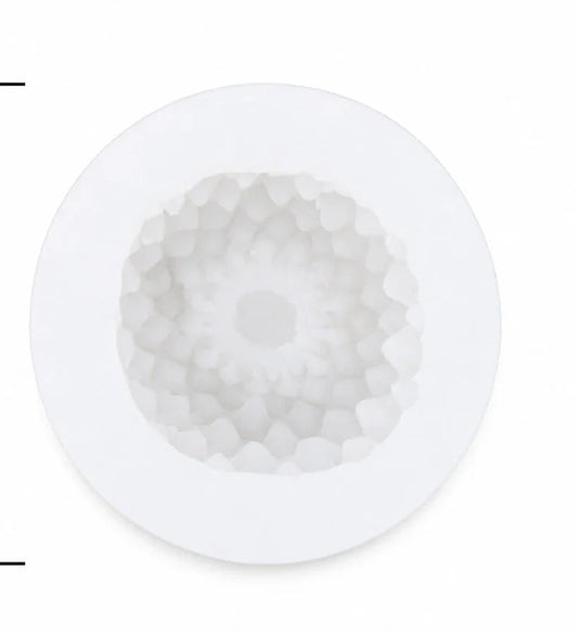 3D Dahila Shape Candle Mould (2 pc)