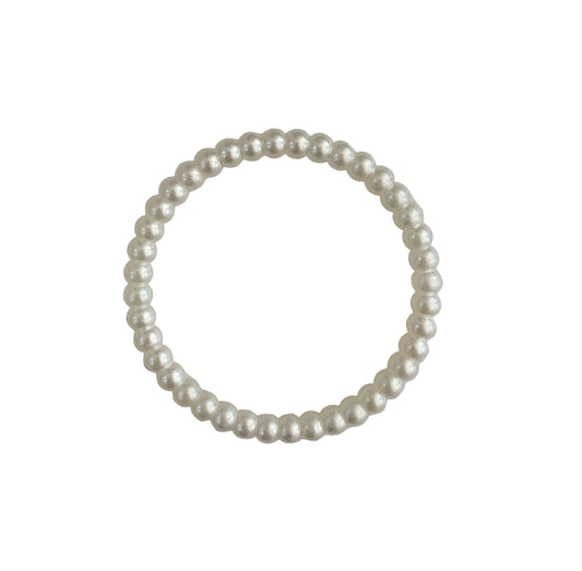 White Moti Ring